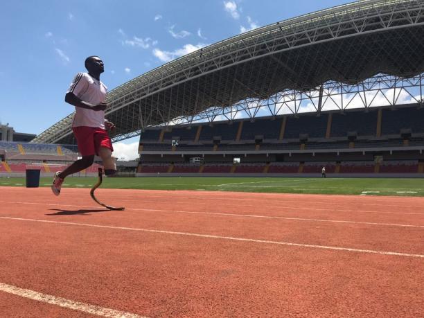 Sherman Guity - Costa Rica - athletics Costa Rican sprinter Sherman Guity standing on the track