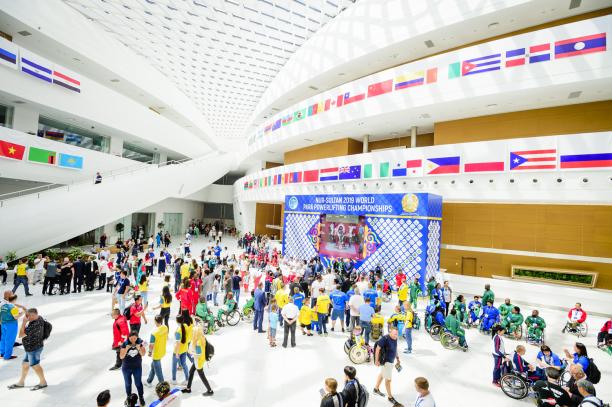 Nur-Sultan 2019 - venue People at the Nur-Sultan 2019 venue
