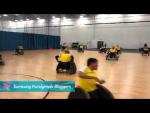 Benoit Labreque - Team Sweden warm up, Paralympics 2012 - Paralympic Sport TV