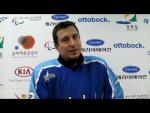 Italy's Gregory Leperdi - 2013 IPC Ice Sledge Hockey World Championships Goyang - Paralympic Sport TV