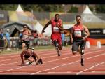 Athletics - men's 100m T42 semifinal 1 - 2013 IPC Athletics World Championships, Lyon - Paralympic Sport TV