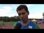 Interview: Alan Fonteles Oliveira after winning 100m T43 at 2013 IPC Athletics World Championships - Paralympic Sport TV
