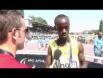 Interview: Hermas Muvunyi men's 800m T46 - 2013 IPC Athletics World Championships Lyon - Paralympic Sport TV
