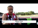 Interview: Marcel Hug - men's 400m T54 final - 2013 IPC Athletics World Championships - Paralympic Sport TV
