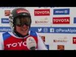 Claudia Loesch wins women's downhill sitting | 2018 World Para Alpine Skiing World Cup Kimberley - Paralympic Sport TV
