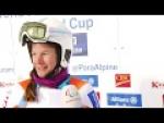 Anna Jochemsen wins women's downhill standing |  2018 World Para Alpine Skiing World Cup - Paralympic Sport TV
