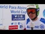 Markus Salcher wins men's super-G standing | 2018 World Para Alpine Skiing World Cup - Paralympic Sport TV