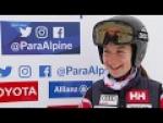 Mollie Jepsen wins women's super-G standing | 2018 World Para Alpine Skiing World Cup - Paralympic Sport TV