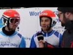 Giacomo Bertagnolli and guide Fabrizio Casal Race Reaction | Super Combined | 2019 WPAS Champs - Paralympic Sport TV