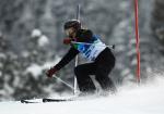 Paquita Ramirez Capitan of Andorra competes in the Women's Visually Impaired Slalom during Day 3 of the 2010 Vancouver Winter Paralympics at Whistler Creekside on March 14, 2010 in Whistler, Canada