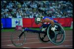 Athlete in Paralympic Games Atlanta 1996.