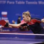 'Sandra Paovic wins para table tennis world championships' logo