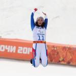 'Bochet celebrates gold in Sochi' logo