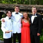 US para-swimmer Ian Silverman (second from the left) with his best friends at high school prom
