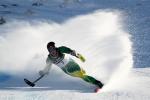 Cameron Rahles-Rahbula of Australia competes in the Mens Giant Slalom Standing 