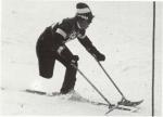 Athlete during the Alpine skiing events in Ornskoldsvik Paralympic Games