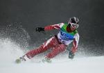Jakub Krako (SVK) competes in the Men's Visually Impaired Giant Slalom at the Vancouver 2010 Paralympic Winter Games 