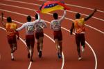 Venezuela Relay Team celebrates