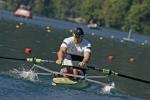 A picture of an athlete rowing