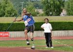 A picture of a man throwing a javelin