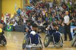 Hopeful argentinian players at the national wheelchair rugby championships