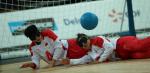 Shasha WANG, China and team mate block the way to the goal