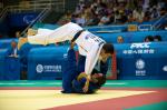 Athletes in a judo competition Beijing 2008.