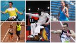 Collage of five sports images