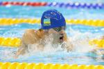 Ievgenii Bogodaiko of the Ukraine competes in the men's 100m breaststroke SB6 final at the Rio 2016 Paralympic Games.