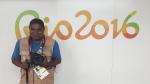 Picture of blind photographer Joao Maia da Silva at the Rio 2016 Paralympic Games