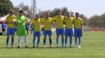 The Ukrainian Football 7-a-side team at the Cerebral Palsy Football (IFCPF) Pre-Paralympic Tournament in Salou, Spain.