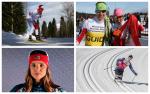 two male and two female Para Nordic skiers