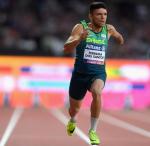 Petrucio Ferreira dos Santos of Brazil wins and sets a new world record in the Men's 100m T47 Final at the London 2017 World Para Athletics Championships.