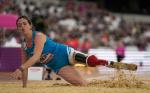 Martina Caironi of Italy compete in the Women's Long Jump T42 Final at the London 2017 World Para Athletics Championships.