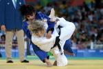 two female judokas in action