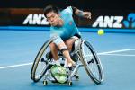 a male wheelchair tennis player