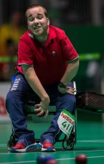 male boccia player Samuel Andrejcik 