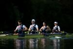 the Great Britain Para rowing mixed cox four team in their boat