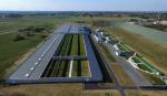 Aerial view of a shooting centre in France