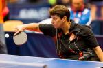 female Para table tennis player Borislava Peric-Rankovic plays a backhand
