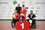 Yan Yaping of China won gold in the R6 (mixed 50m rifle prone SH1) at the Al Ain 2019 World Cup