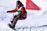 female Para snowboarder Brenna Huckaby