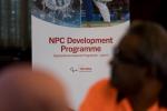 Banner of the Agitos Foundation NPC Development Programme displayed during workshop