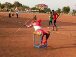 Para athlete Mohamed Karifa Sylla practices javelin throw