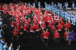 Canadian delegation marching at the Opening Ceremony of the Rio 2016 Paralympic Games