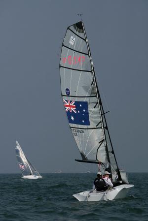 Athletes practicing Sailing