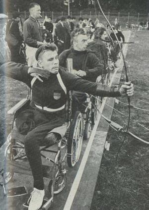 Athletes in the Paralympic Games in Tokyo 1964