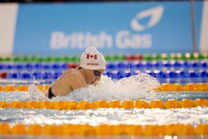 Woman doing breaststroke