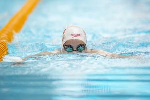 Aurelie Rivard competes at the 2015 IPC Swimming World Championships Glasgow, Great Britain.
