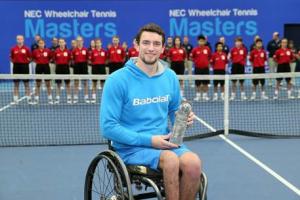 Joachim Gerard - Belgium - wheelchair tennis - 2015 NEC wheelchair tennis masters London Joachim Gerard - Paralympic Athlete of the Month December 2015